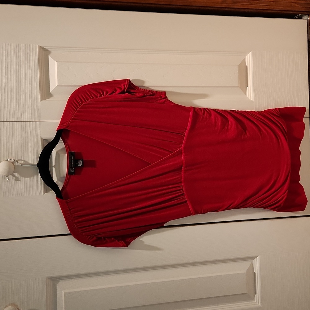 INC International Concepts Red blouse size Small